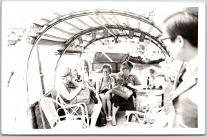 Floating Market Restaurant Hong Kong China Real Photo RPPC Postcard