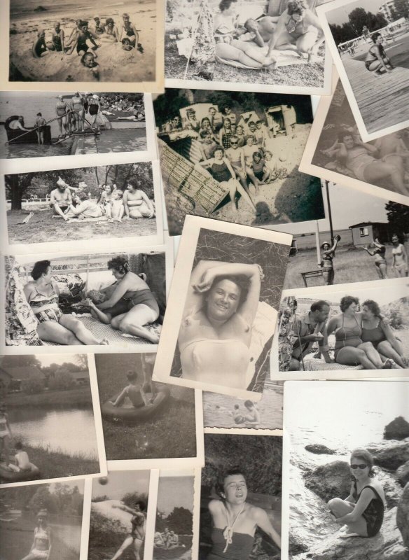 Lot 37 photos social history strand / beach life naturisme