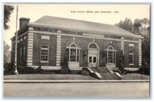 c1940 Post Office Exterior View Building Exeter New Hampshire Vintage Postcard