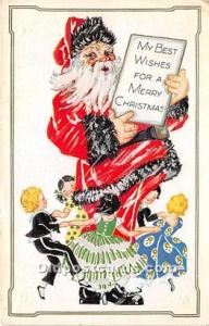 Santa Claus Postcard Old Vintage Christmas Post Card Santa Claus Christmas, P...