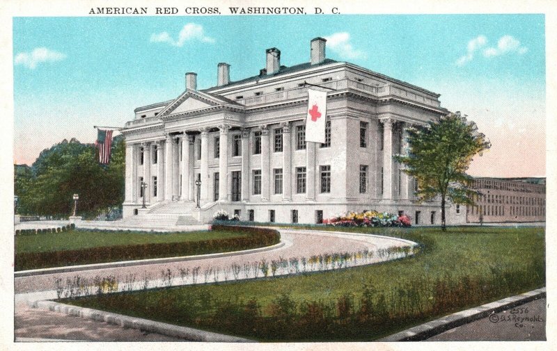 Vintage Postcard 1920's American Red Cross Building Washington D. C. Structure