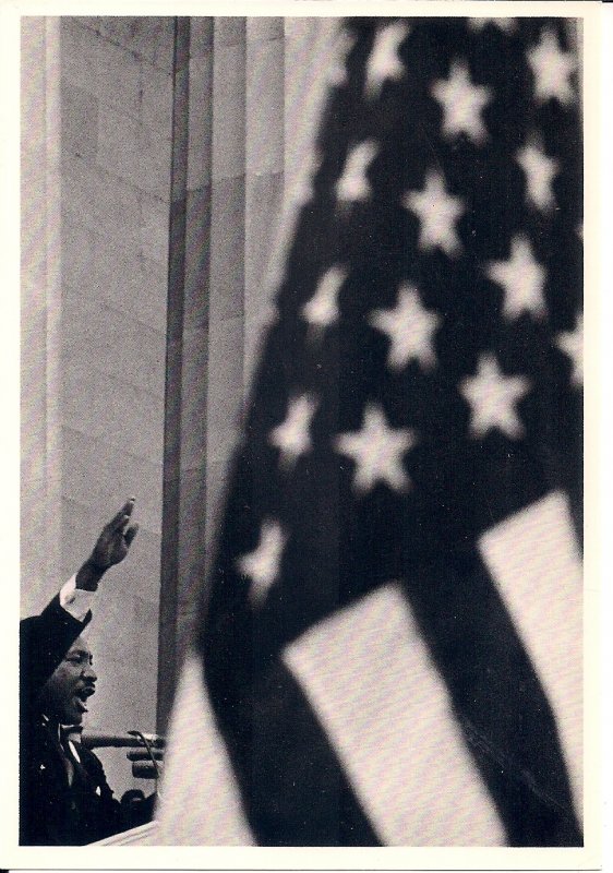 Black Americana, Dr. Martin Luther King, Jr. 1963 Speech, Lincoln Memorial, Flag