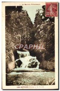 Old Postcard The Waterfall Settons