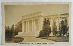 Arlington National Cemetery Memorial Amphitheater RPPC c1916 Postcard S20