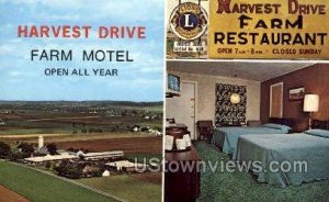 Harvest Drive Farm Motel - Gordonville, Pennsylvania PA Postcard