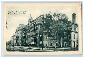 c1910 Hopital St. Joseph Trois Rivieres PQ Quebec Canada Antique Postcard