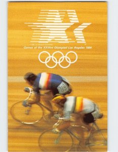 Postcard Cycling at 1984 Los Angeles Olympic Games California USA