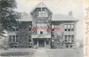 MA, Hudson, Massachusetts, High School Building, Rotograph Pub No D 21830