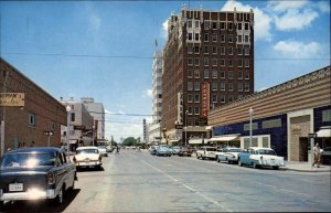 Amarillo Texas TX Classic 1960s Cars Street Scene Vintage Postcard