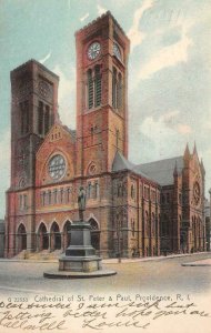 PROVIDENCE, RI Rhode Island CATHEDRAL OF ST PETER & PAUL 1906 Rotograph Postcard