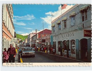 Postcard The Main Street of Charlotte Amalie, United States Virgin Islands