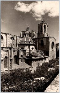 Tarragona Cathedral Belfry & Presbitery Catalonia Spain Real Photo RPPC Postcard