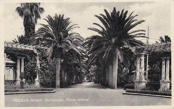 Spain Melilla Parque Hernandez Paseo lateral