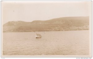 RP, Sailboat Along The Coastline To NEWFOUNDLAND, Canada, 1900-1910s