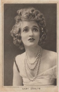 Gaby Deslys Antique Silent Film Actress Rare Old Postcard