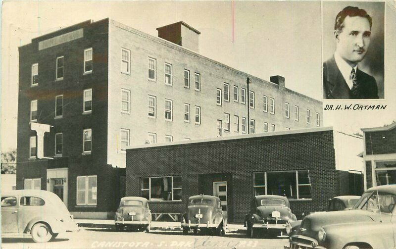 Calistoga South Dakota Clinic Automobiles Ortman Postcard 21-11935