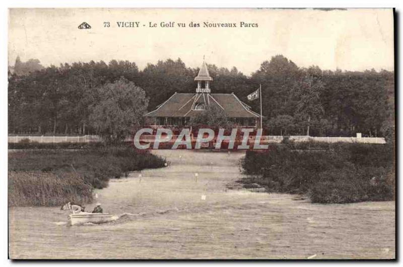 Old Postcard Vichy Golf Vu The New Parks