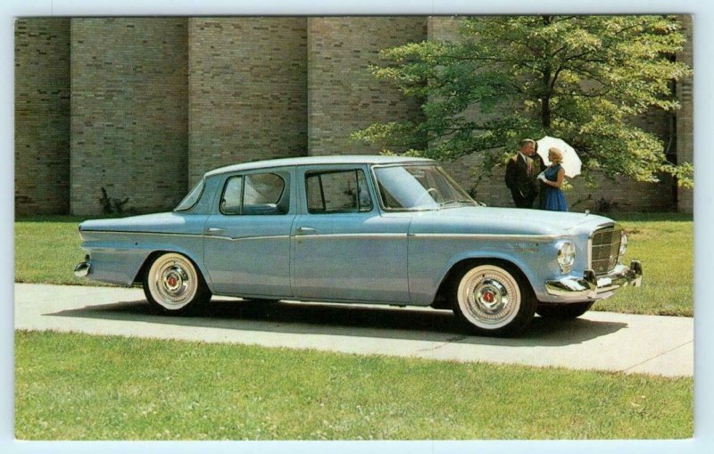 Automobile Advertising 1962 STUDEBAKER LARK CRUISER Sedan Car Postcard