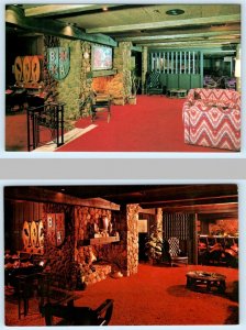 2 Postcards TUCSON, Arizona AZ ~ Restaurant BARON'S BEEF & SPIRITS 1960s-70s