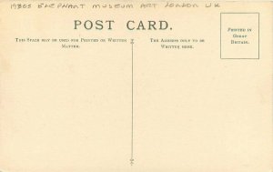 UK London 1930s Elephant Museum Art Postcard artist impression 22-5032