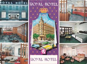 France Lyon Royal Hotel Luggage Label sk3550