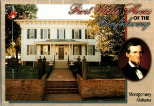Continental Postcard First White House of the Confederacy Montgomery Alabama CF3