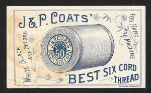 VICTORIAN TRADE CARD Coat's Thread Nanki-Poo