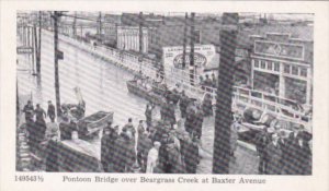 Kentucky Louisville Pontoon Bridge Over Beargrass Creek At Baxter Avenue 1937...