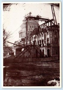 Washington D.C. ~ Construction U.S. CAPITOL in 1862 ~ 4x6 ~1978 Repro Postcard