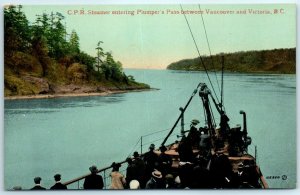 M-36223 CPR Steamer Entering Plumper's Pass Between Vancouver & Victoria B C CA