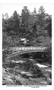 J43/ Australia Foreign Postcard c1940s Launceston King's Bridge at Gorge 187