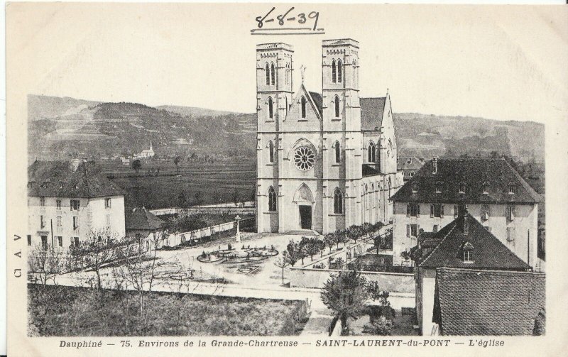 France Postcard - Saint-Laurent-Du-Pont - L'eglise    G19