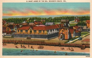 Vintage Postcard Saint Agnes By The Sea Rehoboth Beach Delaware DE Harry P. Cann