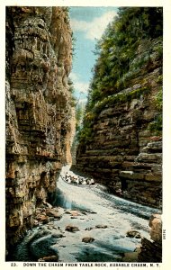 NY - Ausable Chasm. Down from Table Rock