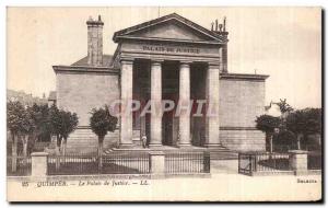 Old Postcard Quimper Palace Jusice