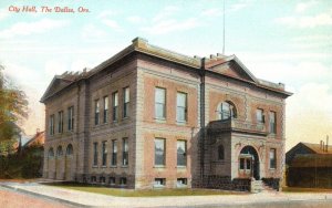 Vintage Postcard 1910's City Hall Building The Dalles Oregon OR Pub by Trattner