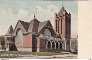 LEWISTON , Maine , PU-1911 ; First Universalist Church