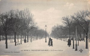 US20 Europe France La neige a Rochefort sur Mer le cours d'Ablois