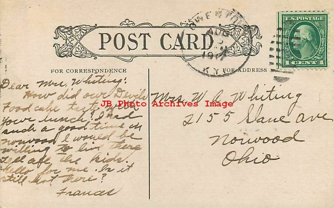 KY, Owenton, Kentucky, Peoples Bank Building, 1911 PM, AJ Hilton Pub