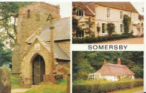 Lincolnshire Postcard - Views of Somersby - Ref 5443A