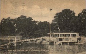Larchmont New York NY Horseshoe Harbor Yacht Club Vintage Postcard
