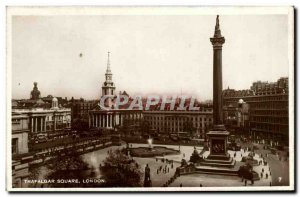 Old Postcard London Trafalgar Square