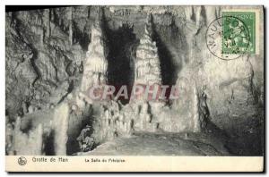 Old Postcard Han Caves The Hall of Precipice