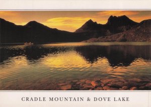 Sunset Cradle Mountain Dove Lake Tasmania Australia Postcard
