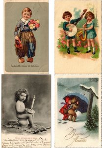 CHILDREN GREETINGS Mostly ARTIST SIGNED 100 Vintage Postcards (PART 10.) (L5465)
