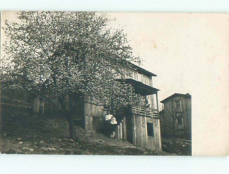 Old rppc BUILDING SCENE Architecture Postcard AB0992