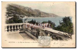 Old Postcard Menton Garavan Bay