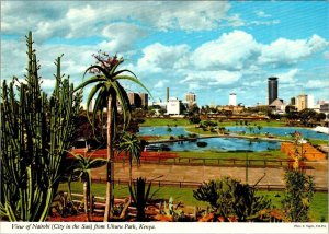 Nairobi, Kenya  UHURU PARK & CITY SKYLINE  City In The Sun  4X6 Postcard