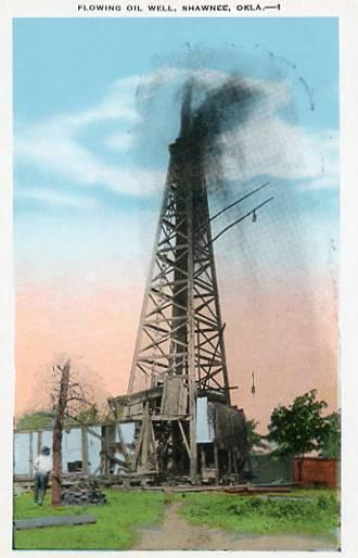 OK - Shawnee, Flowing Oil Well