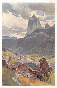 br107023 italy artist signed bolzano bozen dolomiti